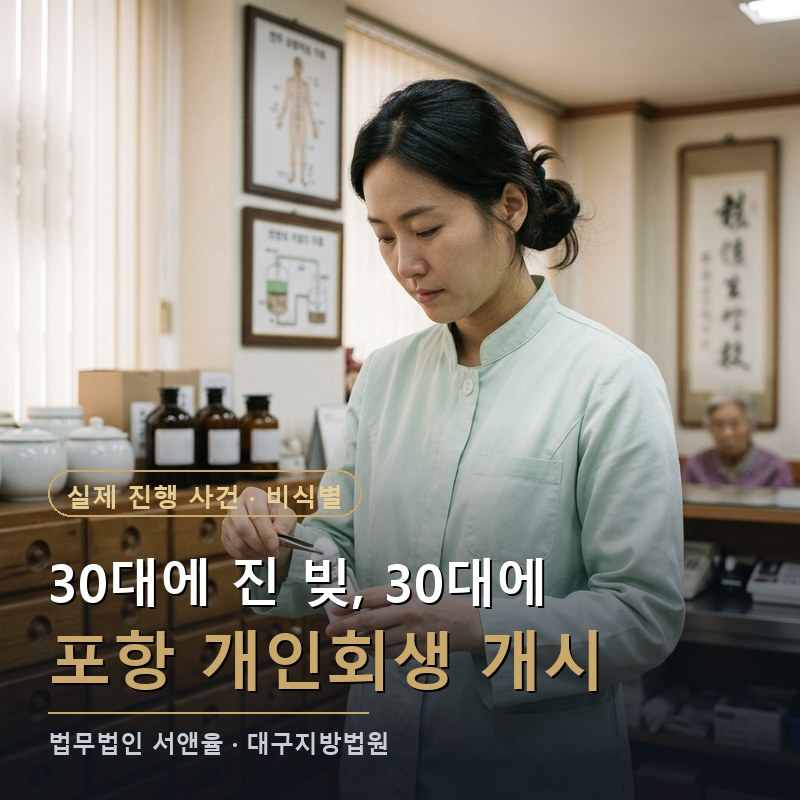 개인회생 신청방법, 30대에 시작하려면|포항 간호조무사 개시결정 사례 — 이해를 돕기 위한 연출 이미지