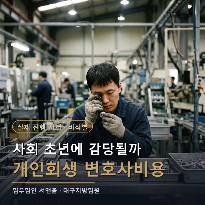 개인회생 변호사비용, 채무가 적어도 해야 할까?|포항 5천만원 미만 개시결정 사례 — 이해를 돕기 위한 연출 이미지